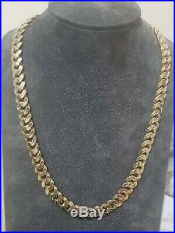 9ct Gold Cuban Chain Necklace 26 273g 