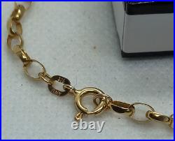 18 9ct Gold Oval Belcher Chain 5.1 Grams