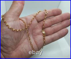 18 9ct Gold Oval Belcher Chain 5.1 Grams