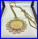 1919-half-Sovereign-pendant-18-chain-in-9ct-Gold-mount-01-bcoo