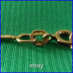 20 Gold Rectangular Box Chain, 1mm wide, weighs 4gm