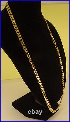 20 MENS 9ct Gold CURB CHAIN NECKLACE 24.4gr Hm 1988 5mm link RRP £1465 code 4ww