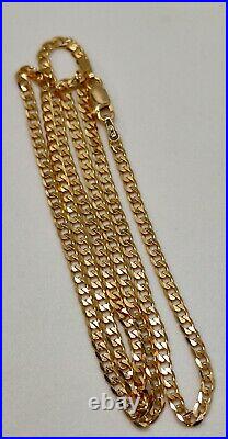 20 Solid 9ct Gold Curb Chain Necklace 20 Inches Fully UK Hallmarked