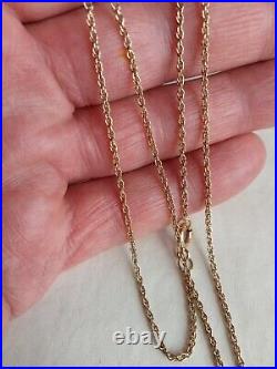 21 9ct gold Prince of Wales rope chain necklace 2.94 grams 1988 London HM