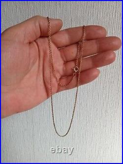 21 9ct gold Prince of Wales rope chain necklace 2.94 grams 1988 London HM