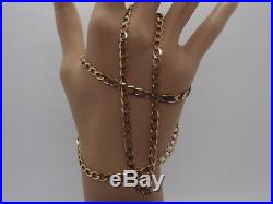 24.5ins FULLY HM GLEAMING 4.2mm LINKS 9ct GOLD CURB LINK CHAIN NECKLACE 10.1gm