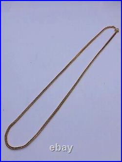 375, 9CT Gold 18 Franco /Foxtail /Wheat Chain Necklace Hallmarked 7+g