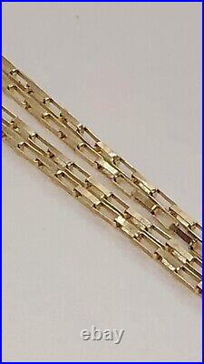 375, 9CT Gold Large Links 27 Paper Clip Chain Necklace