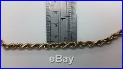 375 9ct Gold 20 Rope Chain Necklace