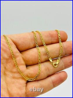 375 9ct Solid Gold 3mm Double Curb Link Chain Necklace 16 18 20 New