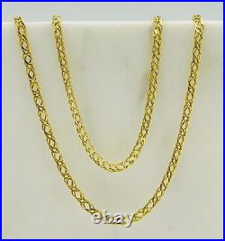 375 9ct Solid Gold 3mm Double Curb Link Chain Necklace 16 18 20 New