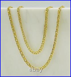 375 9ct Solid Gold 3mm Double Curb Link Chain Necklace 16 18 20 New