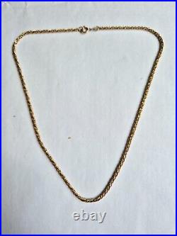 375 9ct Solid Gold Rope Necklace