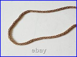 375 9ct Solid Gold Rope Necklace