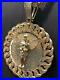 375-9ct-Yellow-GOLD-CUBAN-FRAME-ANGEL-Icy-Shine-Shiny-BLING-RAPPER-PENDANT-NEW-01-hg