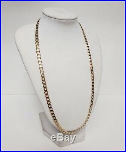 375 9ct Yellow Gold Curb Chain 20