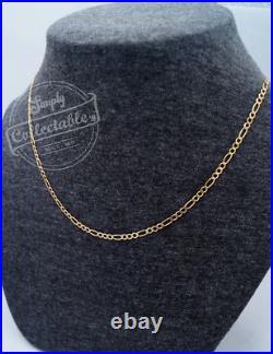 375 9ct Yellow Gold Figaro Curb Chain