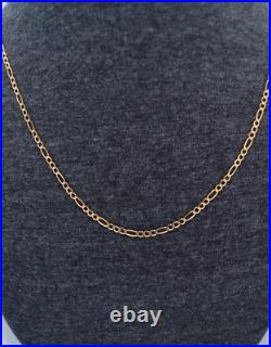 375 9ct Yellow Gold Figaro Curb Chain