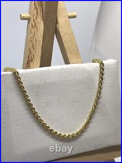 375 Hallmarked 9ct Yellow Gold 4mm Rope Chain Necklace Brand New ALL SIZE