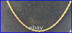 4408 Vintage 9ct Gold Double Link Necklace/ Chain (44cm)- lovely condition