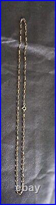 8.28g 9ct Gold 28 inches Belcher Chain