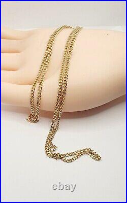 9.4g 9ct Long 25'' Curb Chain Necklace Solid 9ct Yellow Gold