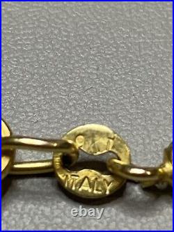 9 Carat Gold Vintage Italian Twist Rope Necklace, Fully Hallmarked