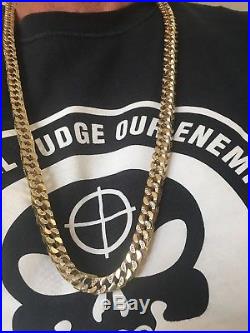 9 Ct Gold Franco Chain Iced Out