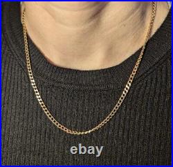 9 ct Solid Gold, Brev Italian Gold, Curb Chain 18 Inches, 3mm, 8.87 grams