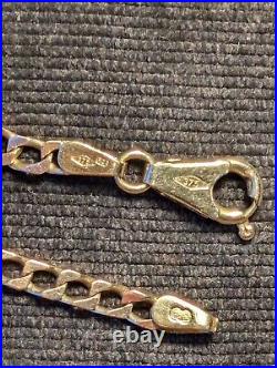 9 ct Solid Gold, Brev Italian Gold, Curb Chain 18 Inches, 3mm, 8.87 grams