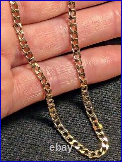 9 ct Solid Gold, Brev Italian Gold, Curb Chain 18 Inches, 3mm, 8.87 grams