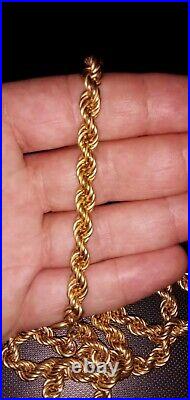 9 ct gold chain / necklace heavy 34.3 grams