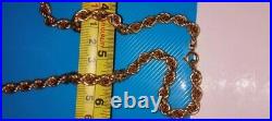 9 ct gold chain / necklace heavy 34.3 grams