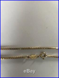 9CT GOLD 24 INCH CHAIN LOVELY CONDITION 7.3 grams