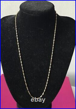 9CT GOLD CHAIN NECKLACE 20 SOLID 9 CARAT GOLD HALLMARKED Weight 1.8g