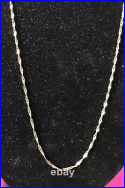 9CT GOLD CHAIN NECKLACE 20 SOLID 9 CARAT GOLD HALLMARKED Weight 1.8g