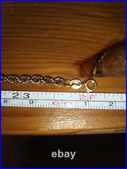 9CT GOLD ROPE CHAIN Necklace 24 -6.6 GRAMS Hallmarked
