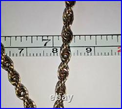 9CT GOLD ROPE CHAIN Necklace 24 -6.6 GRAMS Hallmarked