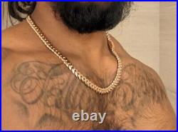 9CT ROSE GOLD HEAVY SOLID CUBAN CHAIN 20 inch Men's or Ladies Custom Hidden Clap