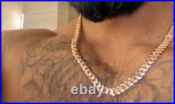 9CT ROSE GOLD HEAVY SOLID CUBAN CHAIN 20 inch Men's or Ladies Custom Hidden Clap