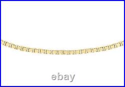 9CT Yellow Gold Venetian Box Chain 18