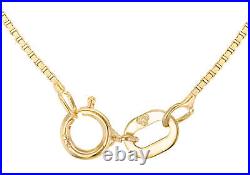 9CT Yellow Gold Venetian Box Chain 18