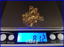 9Ct Gold Flat/Ribbon Box Chain Necklace 4mm x 1mm x 16.75, 8.1g, HM Bham 375