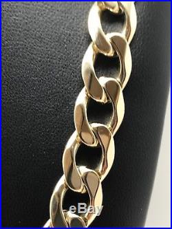 9carar (9ct) Gold Heavy Curb Chain- 3OZ- Yellow Gold Solid 20 Long 94.83g