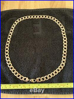 9carat (9ct) Gold Heavy Curb Chain 3+oz Solid 24 Long 96grams