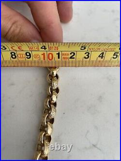 9ct 24 inch gold belcher chain! 94g! 9.5mm Thick