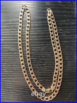 9ct 25inch 7mm 35.03g Curb Chain