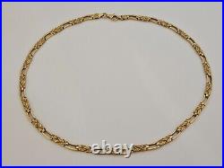 9ct/ 375 Yellow Gold Fancy Link Necklace/ L 41 cm/ 20.8 g