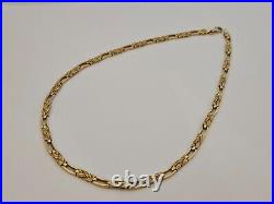 9ct/ 375 Yellow Gold Fancy Link Necklace/ L 41 cm/ 20.8 g