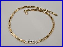 9ct/ 375 Yellow Gold Fancy Link Necklace/ L 41 cm/ 20.8 g